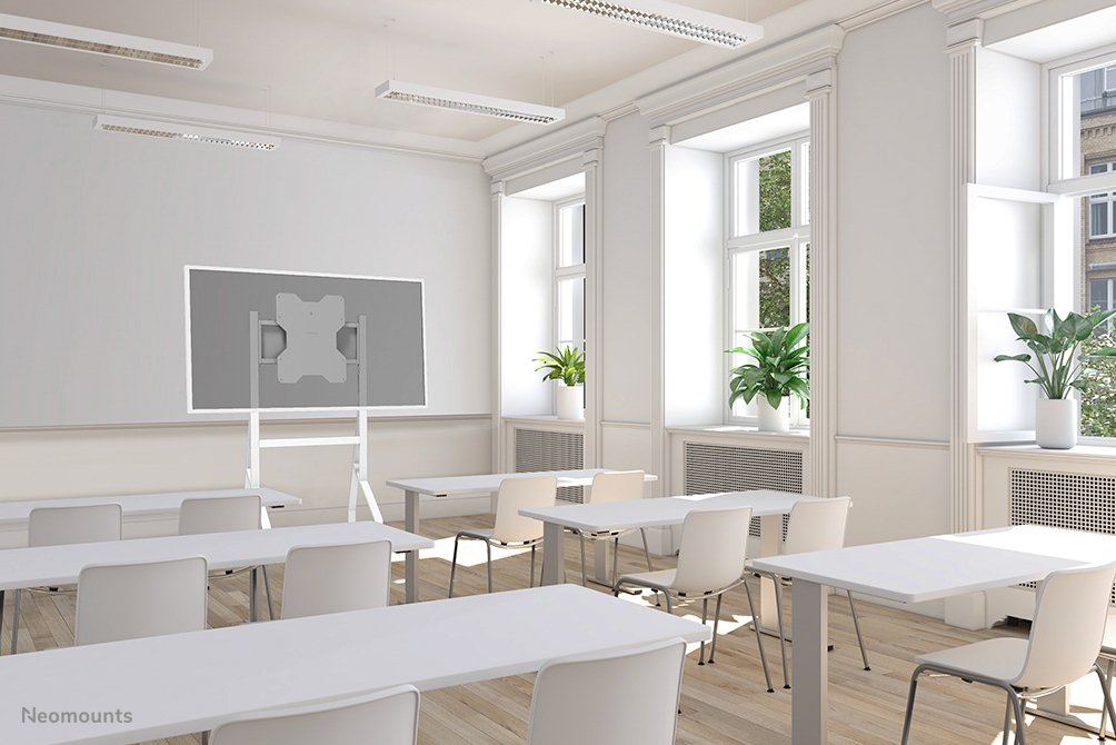 EAN 8717371449940 - Neomounts FL50-515WH1 mueble y soporte para dispositivo multimedia Blanco Panel plano Mesita con ruedas p imagen 17