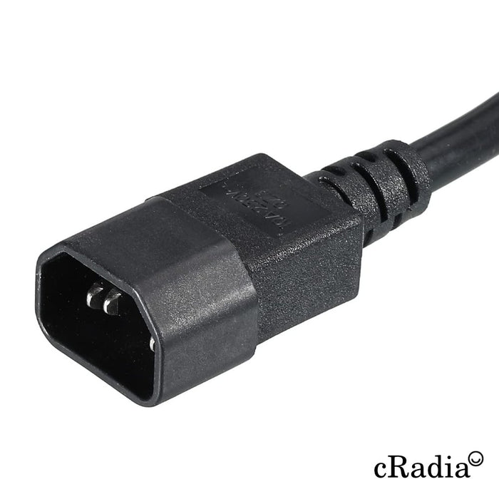 EAN 0745604499774 - cRadia EXTENDER POWER CABLE 0.60M - Kabel Negro 0,6 m IEC C13 imagen 3