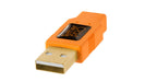 EAN 0818307013544 - Tether Tools CU8015-ORG cable USB USB 2.0 4,6 m USB A Mini-USB B Naranja imagen 4