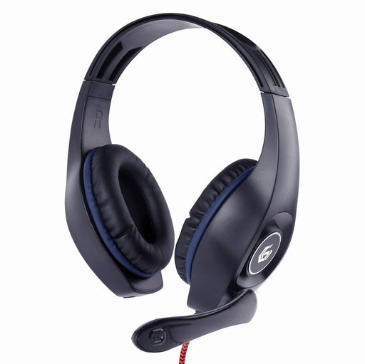 EAN 8716309117142 - Gembird GHS-05-B auricular y casco Auriculares Alámbrico Diadema Juego Negro, Azul imagen 1