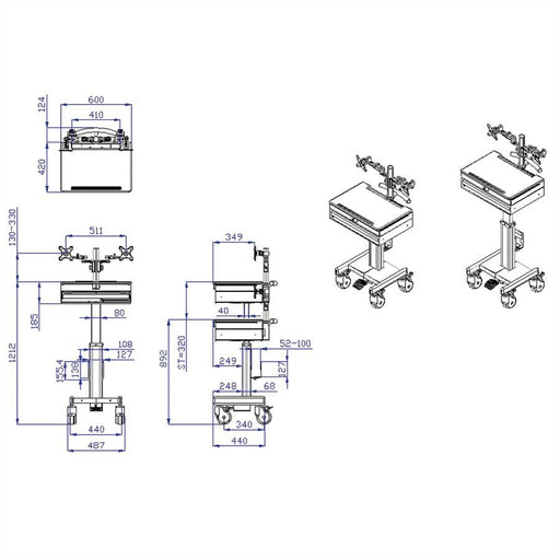 EAN 7611990149162 - ROLINE 17.03.1175 soporte y montura para estación de trabajo/PC todo en uno Blanco imagen 2