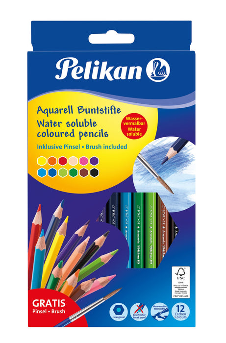 EAN 4012700700674 - Pelikan 700672 lápiz de color Negro, Azul, Marrón, Verde, Azul claro, Verde claro, Naranja, Melocotón, Ro imagen 1