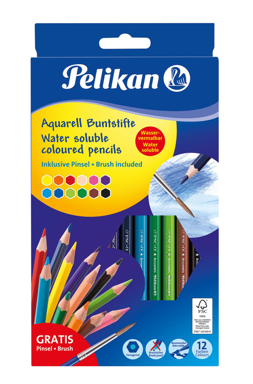 EAN 4012700700674 - Pelikan 700672 lápiz de color Negro, Azul, Marrón, Verde, Azul claro, Verde claro, Naranja, Melocotón, Ro imagen 1