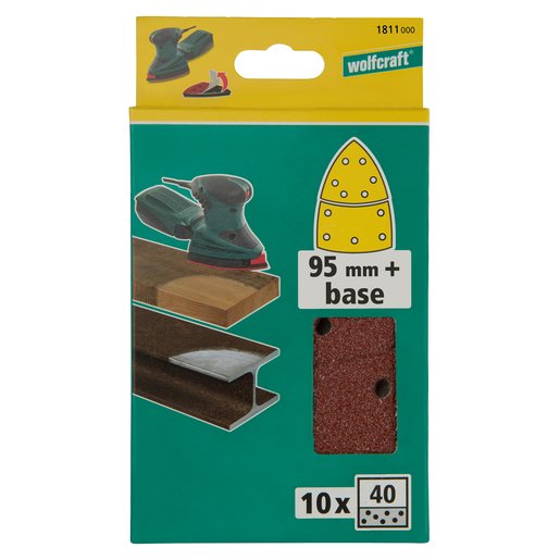EAN 4006885181106 - wolfcraft GmbH 1811000 accesorio para lijadora 10 pieza(s) Hoja lijadora imagen 1