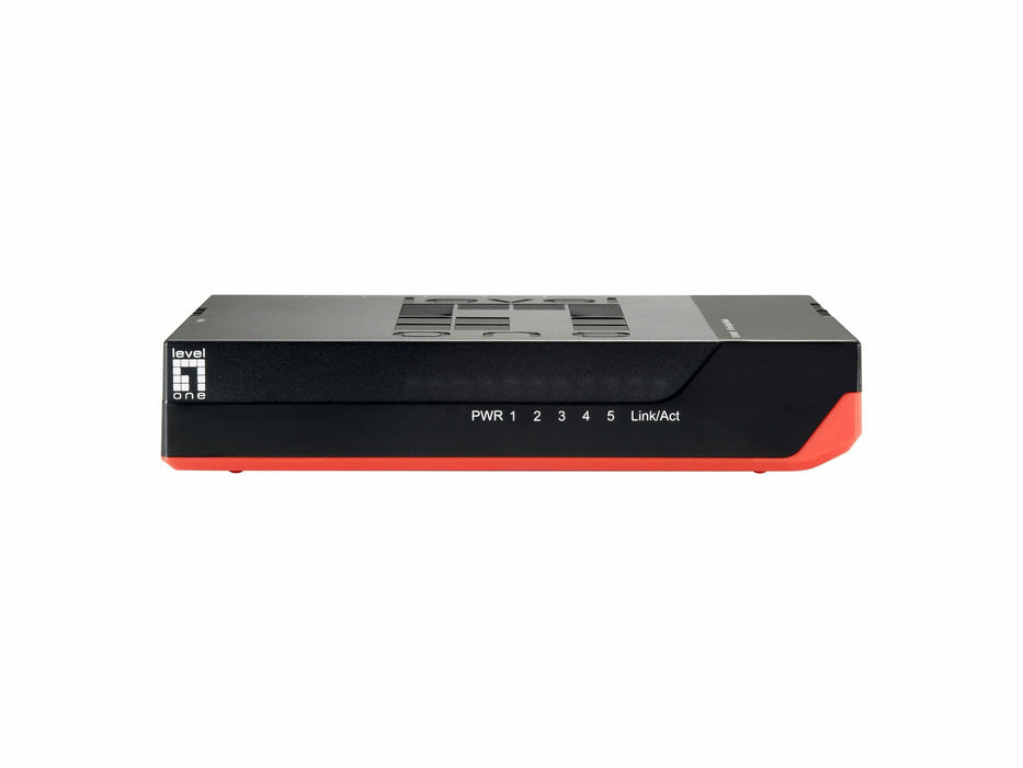 EAN 0878742003647 - LevelOne GSW-0507 switch No administrado Gigabit Ethernet (10/100/1000) Negro, Rojo imagen 6