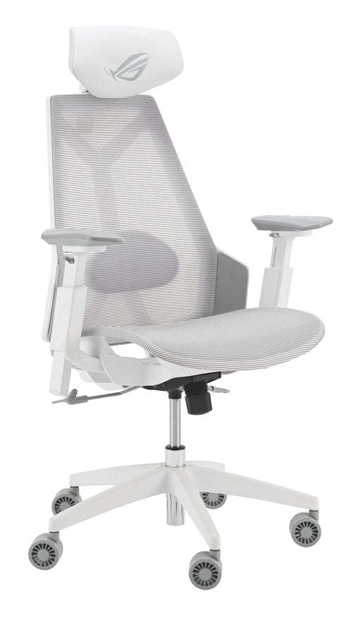 EAN 4711387920183 - ASUS ROG Destrier Ergo Core White Silla para videojuegos de PC Asiento de malla Blanco imagen 2