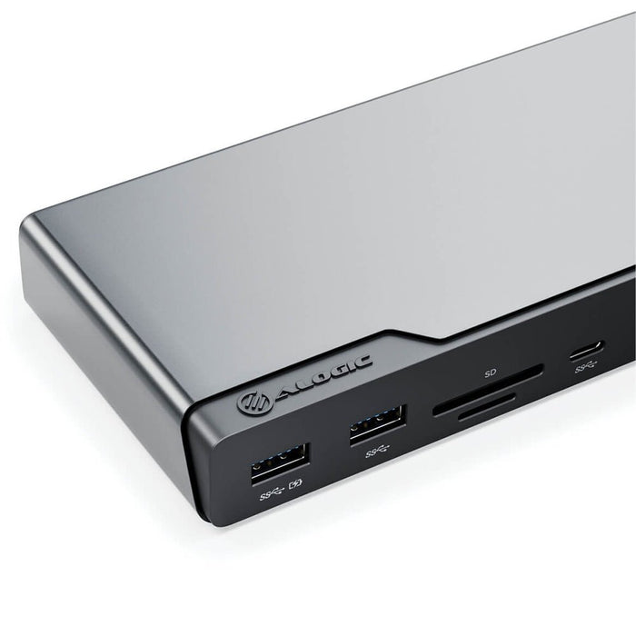 EAN 9350784026590 - ALOGIC DV4 Alámbrico USB 3.2 Gen 1 (3.1 Gen 1) Type-C Gris imagen 2