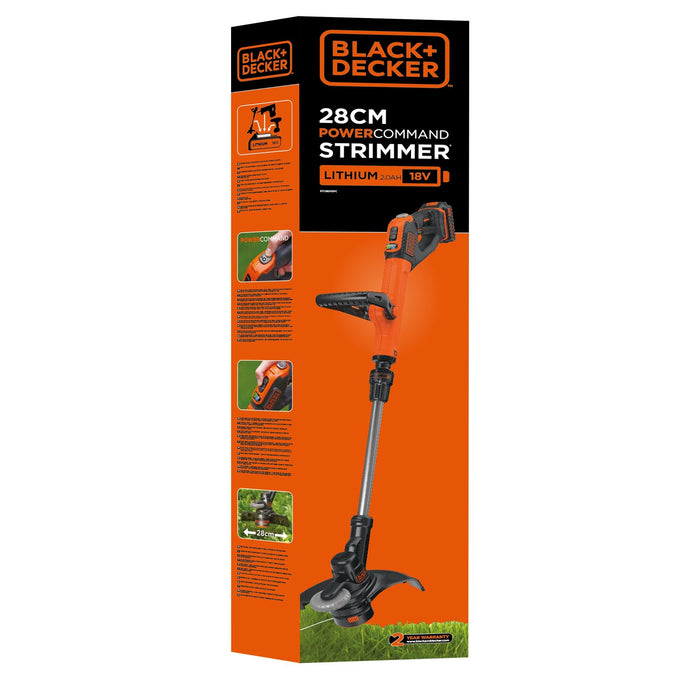 EAN 5035048459027 - Black & Decker STC1820CM-QW desbrozadora/bordeadora Batería Negro, Naranja, Plata imagen 8