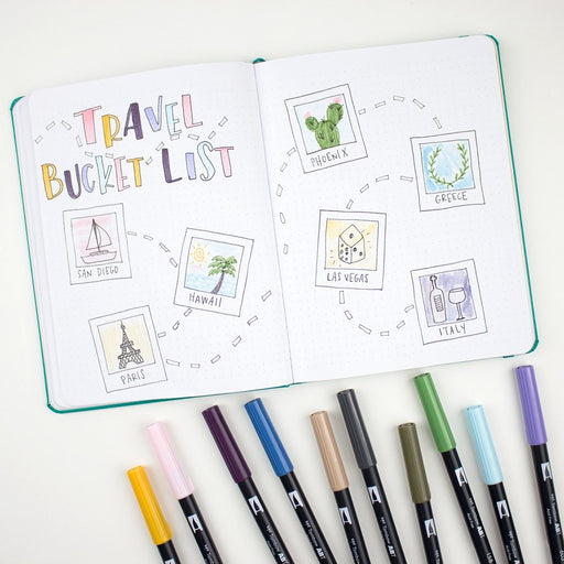 EAN 4003198104839 - Tombow ABT-6P-5 rotulador Fino/Extragrueso Multicolor 6 pieza(s) imagen 2