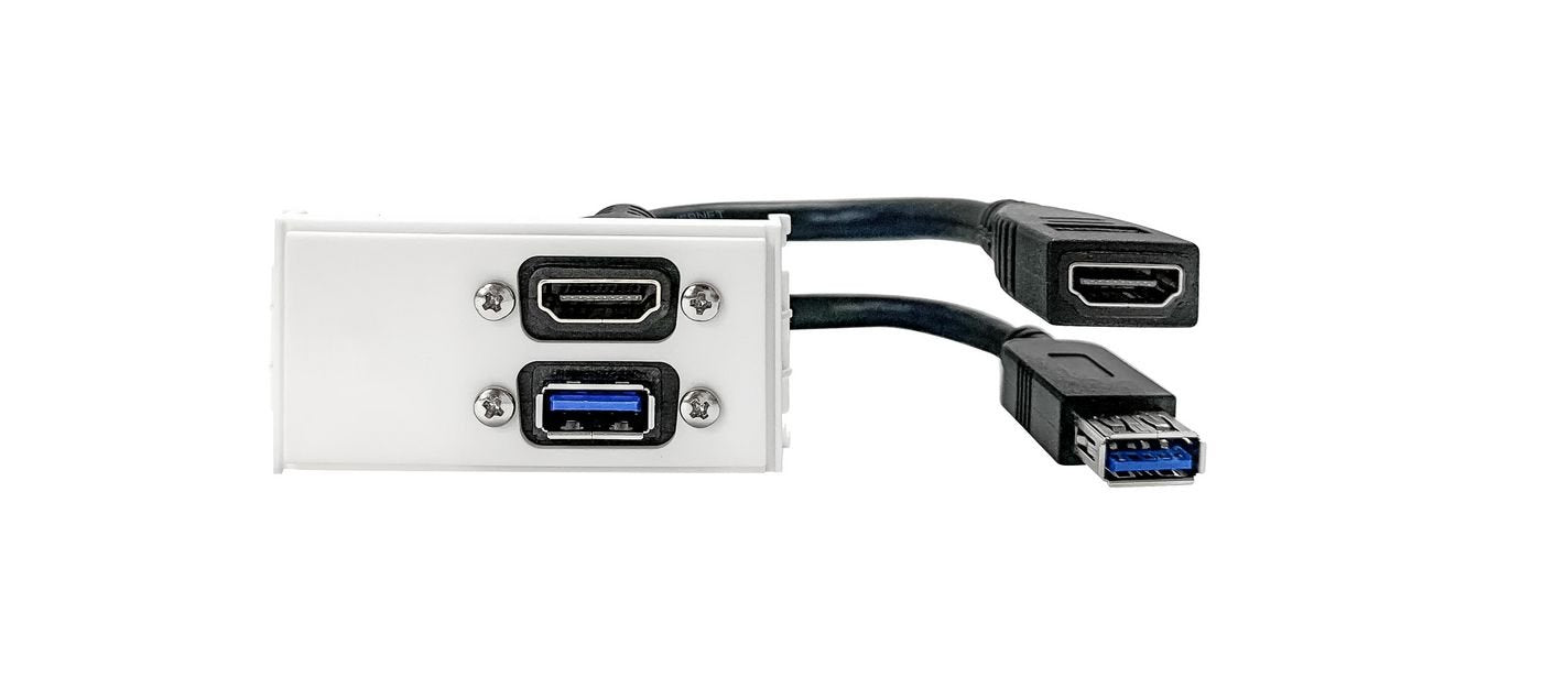 EAN 5704174894667 - Vivolink WI221261 toma de corriente HDMI + USB A Blanco imagen 2