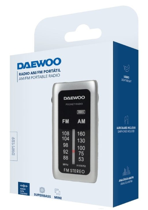 EAN 8436533798374 - Daewoo DW1129 radio Portátil Analógica Negro, Plata imagen 2