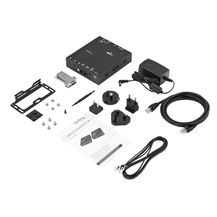 EAN 0065030868969 - StarTech.com ST12MHDLAN4R extensor audio/video Receptor AV Negro imagen 4