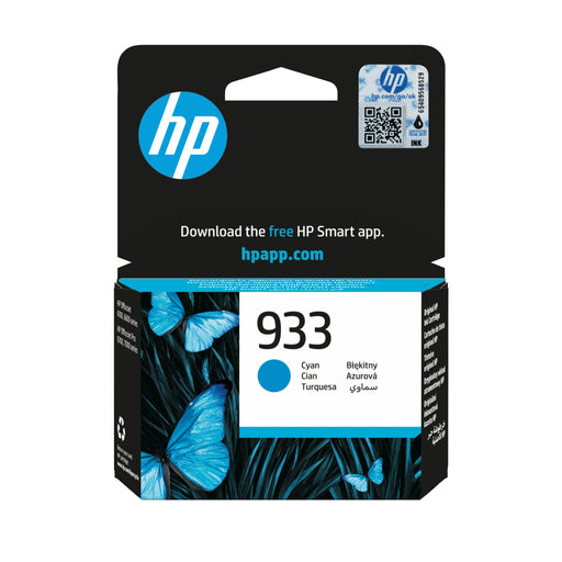 EAN 0195122139940 - HP 933 Cyan Officejet Ink Cartridge cartucho de tinta 1 pieza(s) Rendimiento estándar imagen 1