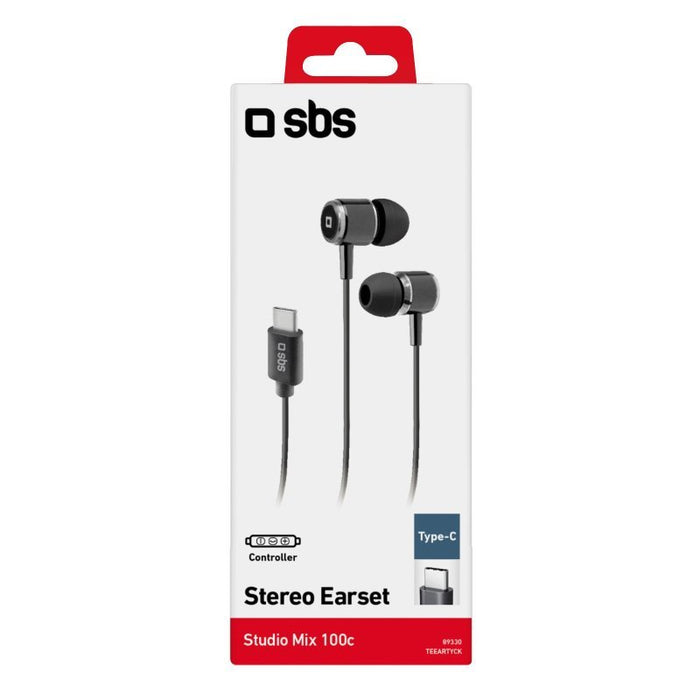 EAN 8018417289330 - SBS TEEARTYCK auricular y casco Auriculares Alámbrico Dentro de oído Llamadas/Música USB Tipo C Negro imagen 5