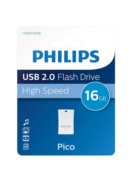 EAN 8719274668336 - Philips FM16FD85B/00 unidad flash USB 16 GB USB tipo A 2.0 Azul, Blanco imagen 2