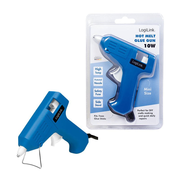 EAN 4052792060874 - LogiLink WZ0050 pistola y lápiz de silicona caliente Pistola de cola termofusible Azul 10 W imagen 4