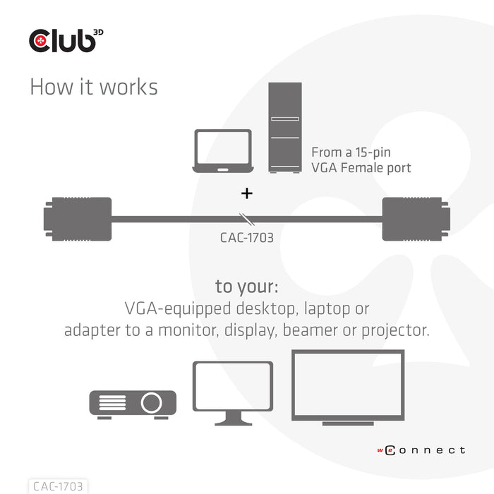 EAN 8719214472184 - CLUB3D CAC-1703 cable VGA imagen 5