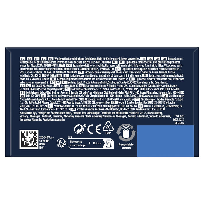 EAN 8006540771914 - Oral-B Pro Series 1 Adulto Cepillo de dientes oscilante Azul, Blanco imagen 7