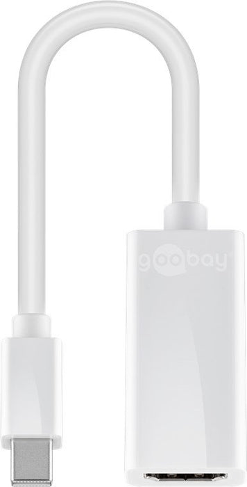 EAN 4040849517297 - Goobay 51729 adaptador de cable de vídeo 0,15 m Mini DisplayPort HDMI tipo A (Estándar) Blanco imagen 1
