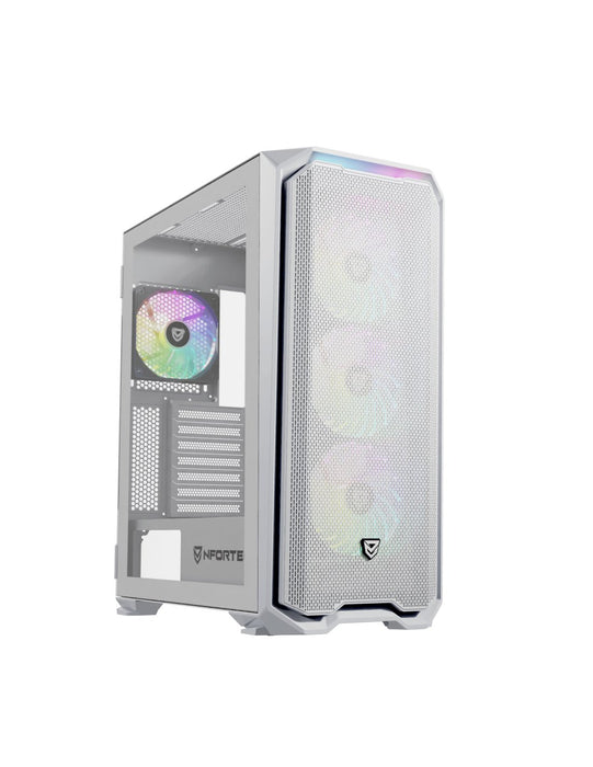 EAN 8435443721854 - Nfortec NF-CS-KRATERX-W carcasa de ordenador Midi Tower Blanco imagen 1