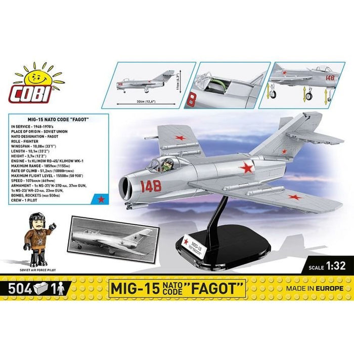 EAN 5902251024161 - COBI MiG-15 Fagot imagen 8