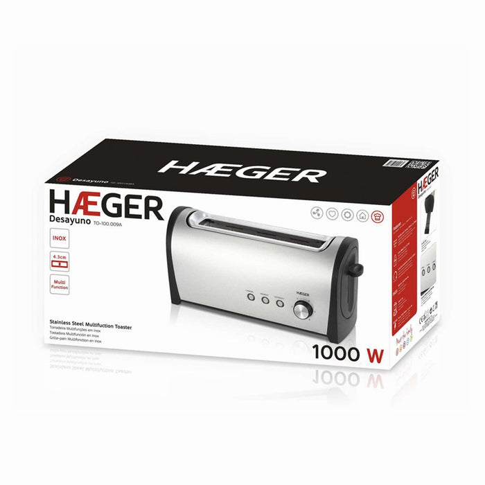 EAN 5608475012471 - Haeger Desayuno 6 2 rebanada(s) 1000 W Negro, Acero inoxidable imagen 2