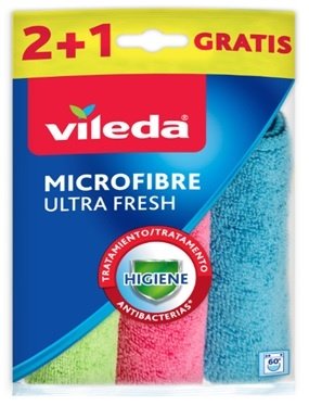 EAN 4023103217409 - Vileda 4023103217409 trapo para limpiar Microfibra Multicolor 3 pieza(s) imagen 1