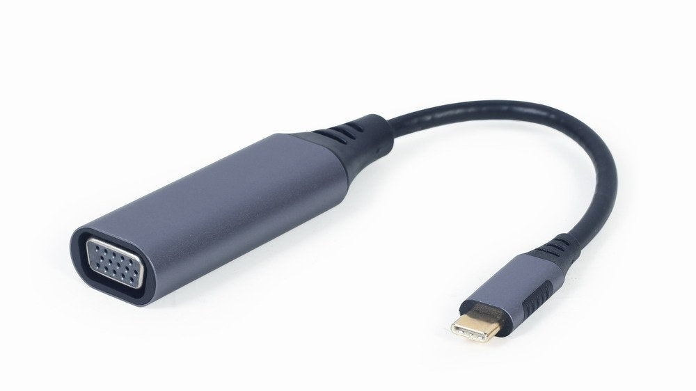 EAN 8716309121378 - Cablexpert A-USB3C-VGA-01 adaptador de cable de vídeo 0,15 m USB Tipo C VGA (D-Sub) Gris imagen 1