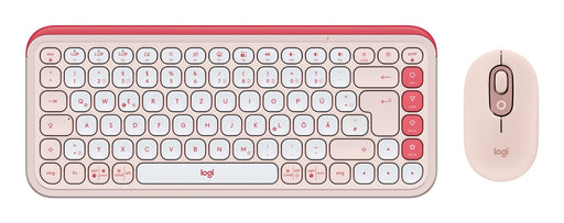 EAN 5099206127623 - Logitech 920-013108 teclado Ratón incluido Universal Bluetooth QWERTZ Alemán Rosa, Blanco imagen 1