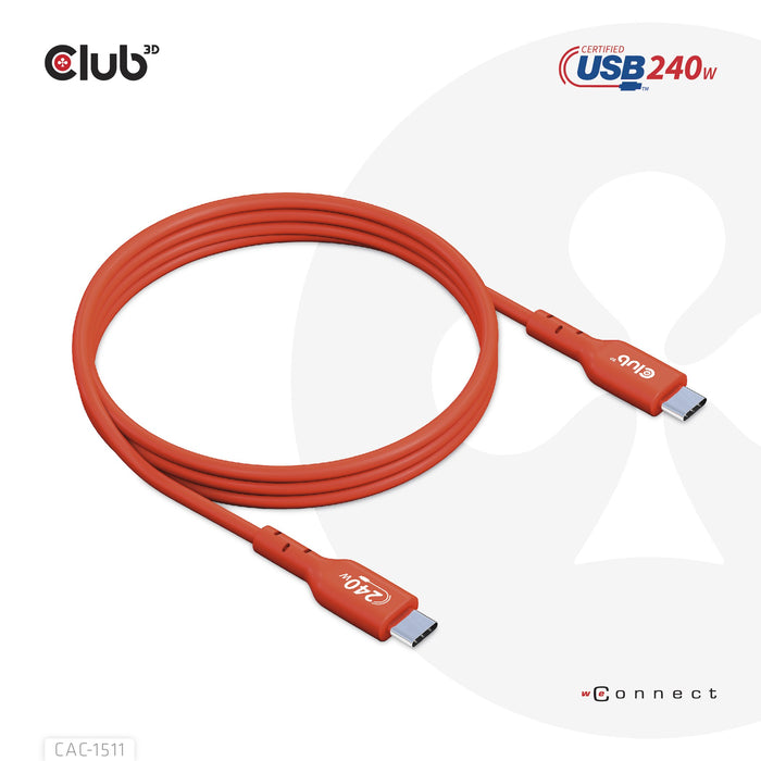 EAN 8719214472627 - CLUB3D CAC-1511 cable USB USB 2.0 USB C Naranja imagen 9