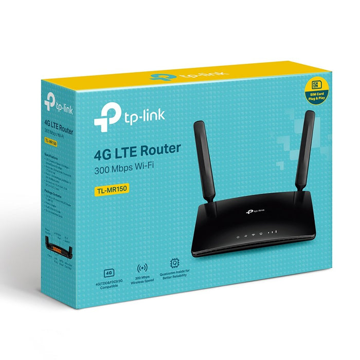 EAN 6935364089672 - TP-Link TL-MR150 router inalámbrico Ethernet rápido Banda única (2,4 GHz) 4G Negro imagen 4