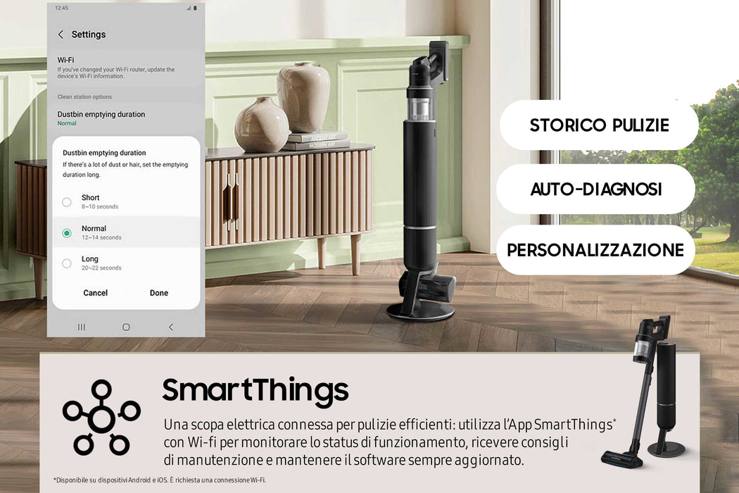 EAN 8806095004372 - Samsung VS28C9784QK Aspiradora escoba 2 en 1 Batería Secar Sin bolsa 1200, 730 Negro imagen 16