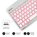 EAN 8436586740580 - SUBBLIM TECLADO SMART BACKLIT BLUETOOTH SILVER QWERTY Español Plata, Blanco imagen 4