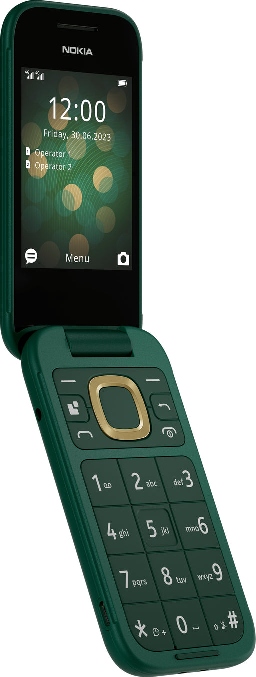 EAN 6438409088352 - Nokia 2660 Flip 4G 7,11 cm (2.8") 123 g Verde Teléfono básico imagen 2