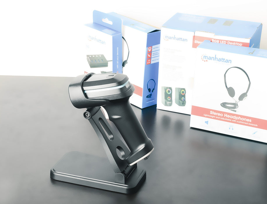 EAN 0766623154192 - Manhattan 154192 soporte Soporte pasivo Escáner de código de barras Negro imagen 6