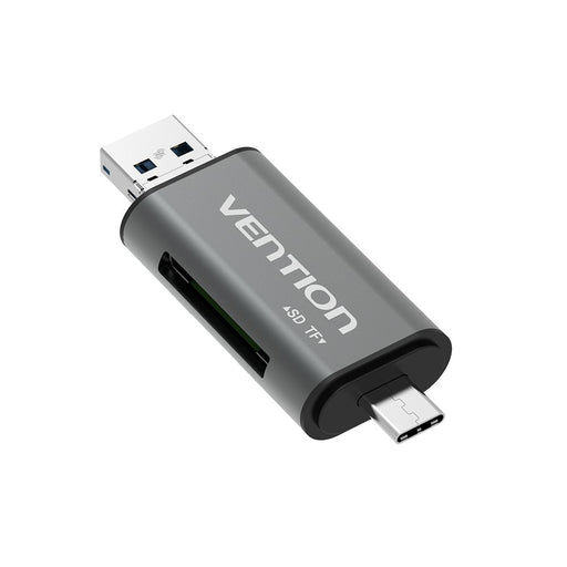 EAN 6922794736429 - Vention CCHH0 lector de tarjeta USB Type-A/USB Type-C/Micro-USB Gris imagen 2