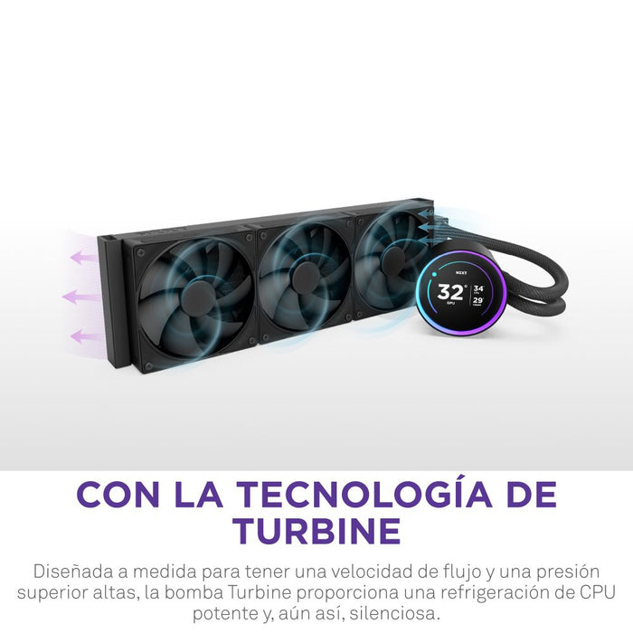 EAN 5056547204130 - NZXT Kraken Elite 360 Procesador Sistema de refrigeración líquida todo en uno 12 cm Negro 1 pieza(s) imagen 7