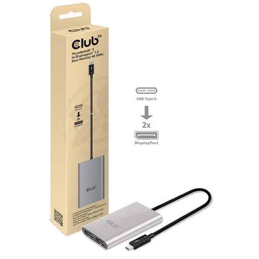 EAN 8719214470722 - CLUB3D CSV-1577 divisor de video USB Tipo C 2x DisplayPort imagen 2