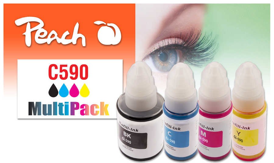 EAN 7640460545302 - Peach PI100-440 cartucho de tinta 4 pieza(s) Compatible Negro, Cian, Magenta, Amarillo imagen 1