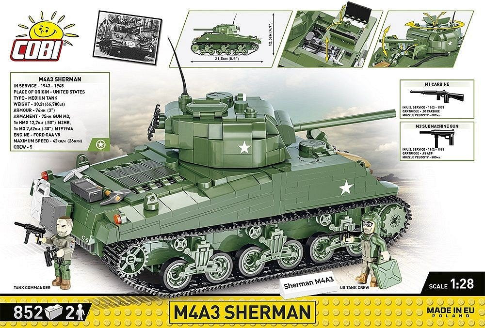 EAN 5902251025700 - COBI M4A3 Sherman imagen 3
