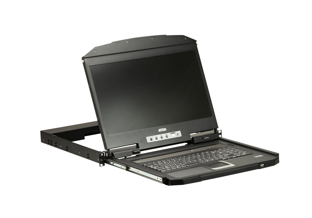 EAN 4719264646812 - ATEN CL3100NX consola de rack 47 cm (18.5") 1366 x 768 Pixeles Metal, Plástico Negro 1U imagen 2