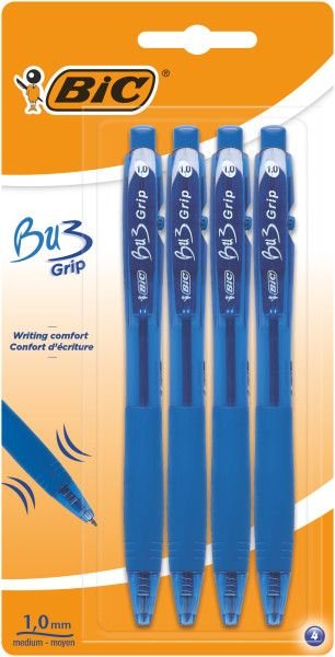 EAN 3086123360396 - BIC 922577 bolígrafo Azul Bolígrafo de punta retráctil con pulsador 4 pieza(s) imagen 1