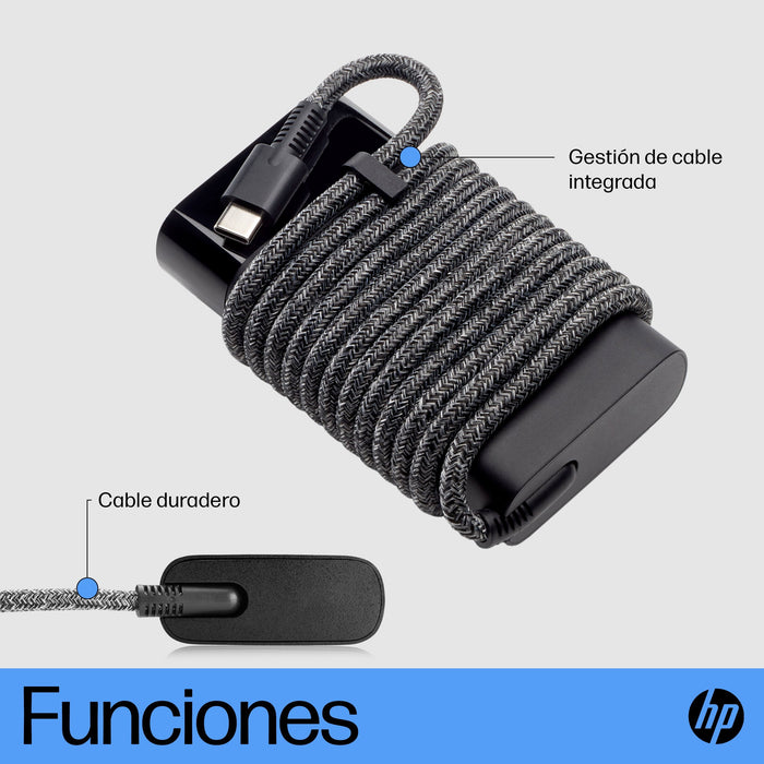 EAN 0196548308514 - HP USB-C 65W Laptop Charger adaptador e inversor de corriente Interior Negro imagen 7