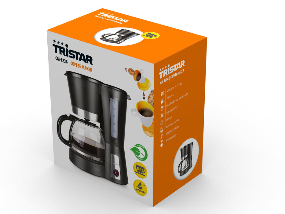 EAN 8713016009494 - Tristar CM-1236 cafetera eléctrica Totalmente automática Cafetera de filtro 1,2 L imagen 10