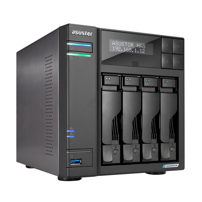 EAN 0887372901612 - Asustor LOCKERSTOR 4 Gen2 (AS6704T) NAS Escritorio Intel® Celeron® N N5105 4 GB DDR4 0 TB ADM Negro imagen 2