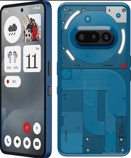 EAN 6974434224322 - Nothing Phone (3a) 17,2 cm (6.77") SIM doble Android 15 5G USB Tipo C 12 GB 256 GB 5000 mAh Azul imagen 2