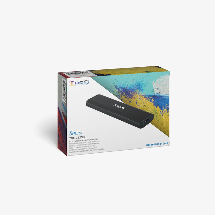 EAN 8433281011427 - TooQ Shura Caja externa para unidad de estado sólido (SSD) Negro M.2 imagen 10
