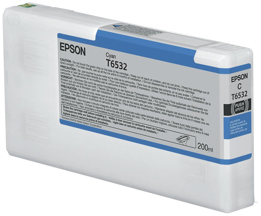 EAN 0010343877627 - Epson T6532 Cyan Ink Cartridge (200ml) cartucho de tinta 1 pieza(s) Original imagen 1