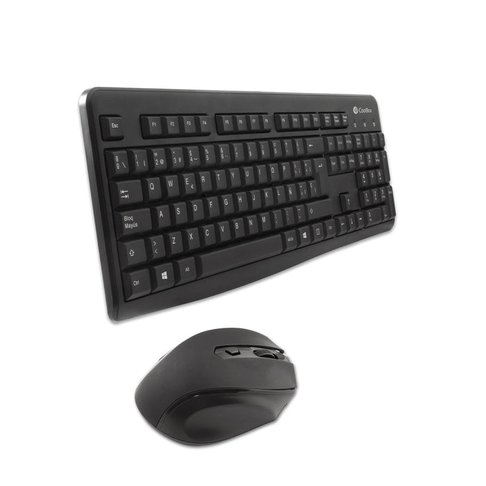 EAN 8436556141713 - CoolBox COO-KTR-02W teclado Ratón incluido Oficina RF inalámbrico QWERTY Español Negro imagen 2