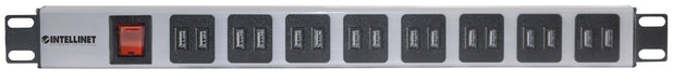EAN 0766623164580 - Intellinet 164580 unidad de distribución de energía (PDU) 1U Azul, Gris imagen 3